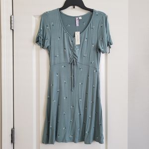 Embroidered Floral Summer Dress